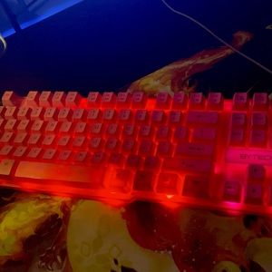 Pink gaming keyboard